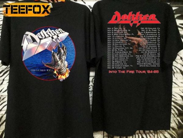 Dokken Tooth and Nail Into The Fire Tour 84 85 T Shirt