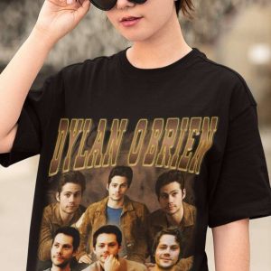 Dylan OBrien Movie Film Character Black T Shirt