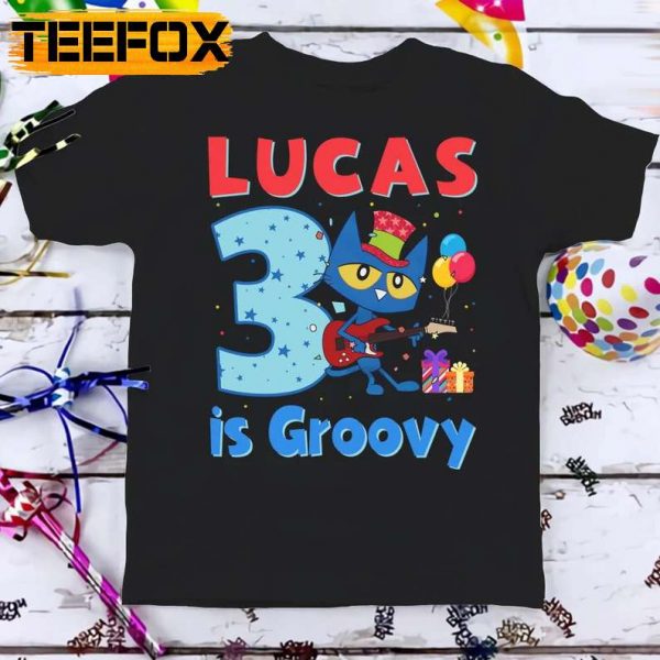 Groovy Pete The Cat Birthday T Shirt Custom Personalized