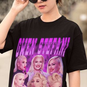 Gwen Stefani Pop Music Singer Black T Shirt