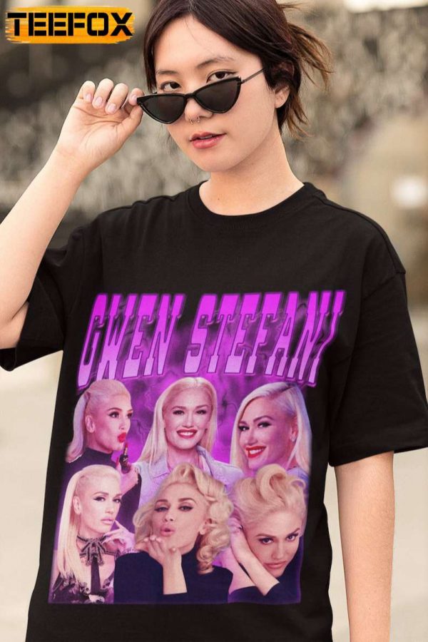 Gwen Stefani Pop Music Singer Black T Shirt