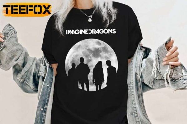 Imagine Dragons Band Music Moon Black T Shirt