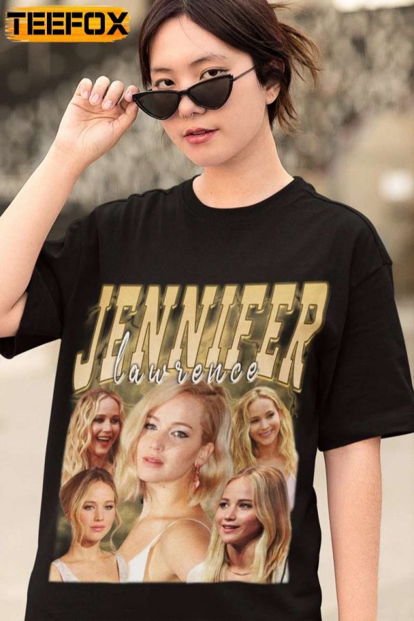 Jennifer Lawrence Movie Film Black T Shirt