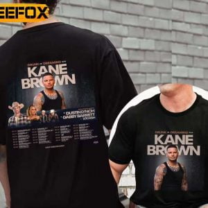 Kane Brown Drunk Or Dreaming Tour 2023 Concert T Shirt