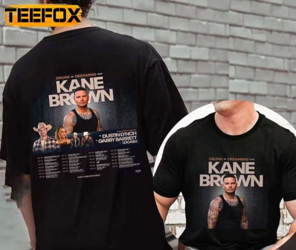 Kane Brown Drunk Or Dreaming Tour 2023 Concert T Shirt