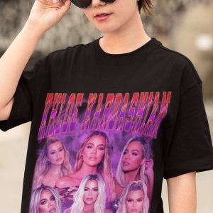 Khloe Kardashian Retro Vintage Black T Shirt
