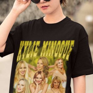 Kylie Minogue Music Singer Black T Shirt