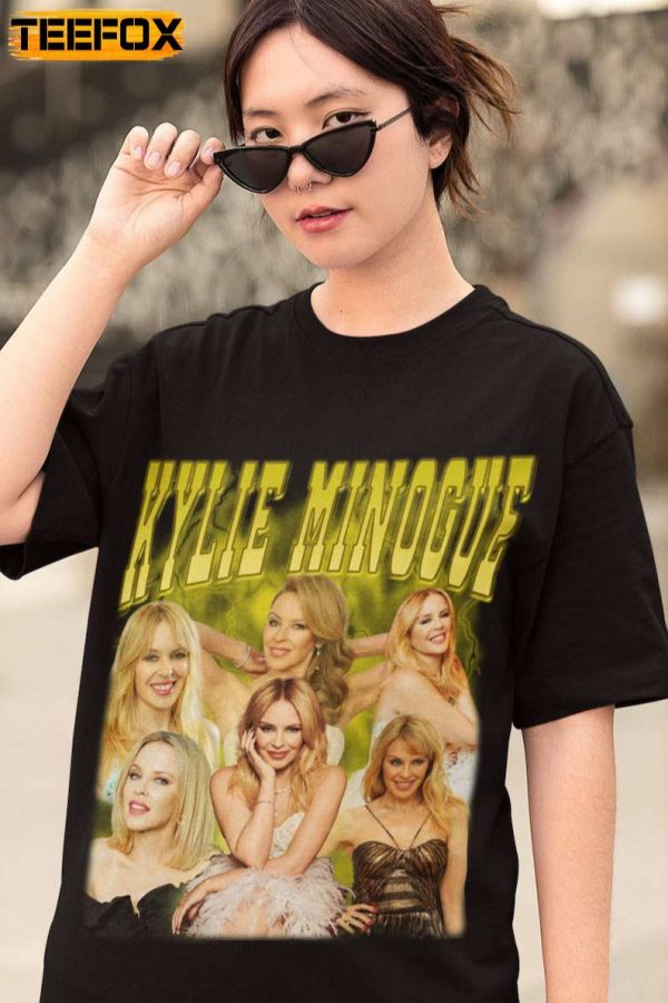Kylie Minogue Music Singer Black T Shirt