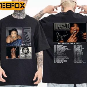Lizzo The Special World Tour 2023 Music Concert Black T Shirt