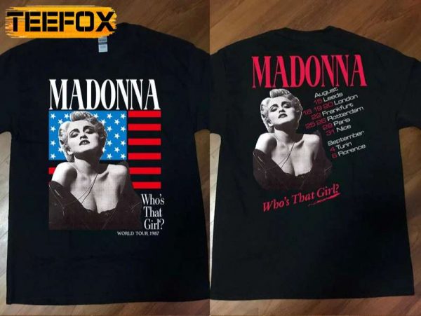 Madonna Who's That Girl World Tour 1987 T Shirt