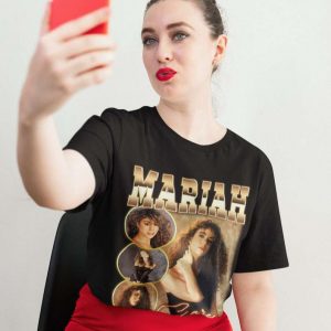 Mariah Carey Pop Music Retro Black T Shirt