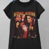 Michael Jackson Music Retro Black T Shirt