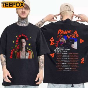 Panic At The Disco Tour 2023 T Shirt Viva Las Vengeance Concert