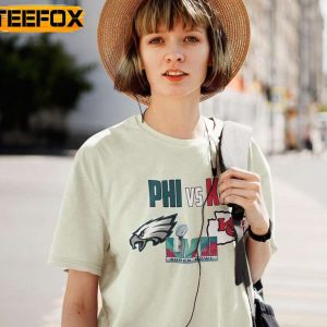 Phil Eagles vs Kansas City Chiefs Super Bowl 2023 LIV II T Shirt