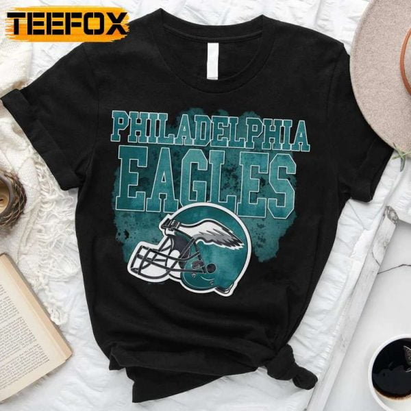 Philadelphia Eagles Football Logo Text T Shirt