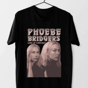 Phoebe Bridgers Live In Concert Black T Shirt
