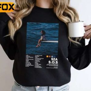 SZA SOS Tracklist Music Black T Shirt