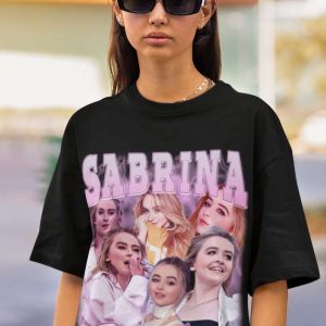 Sabrina Carpenter Pop Singer Music Black T Shirt