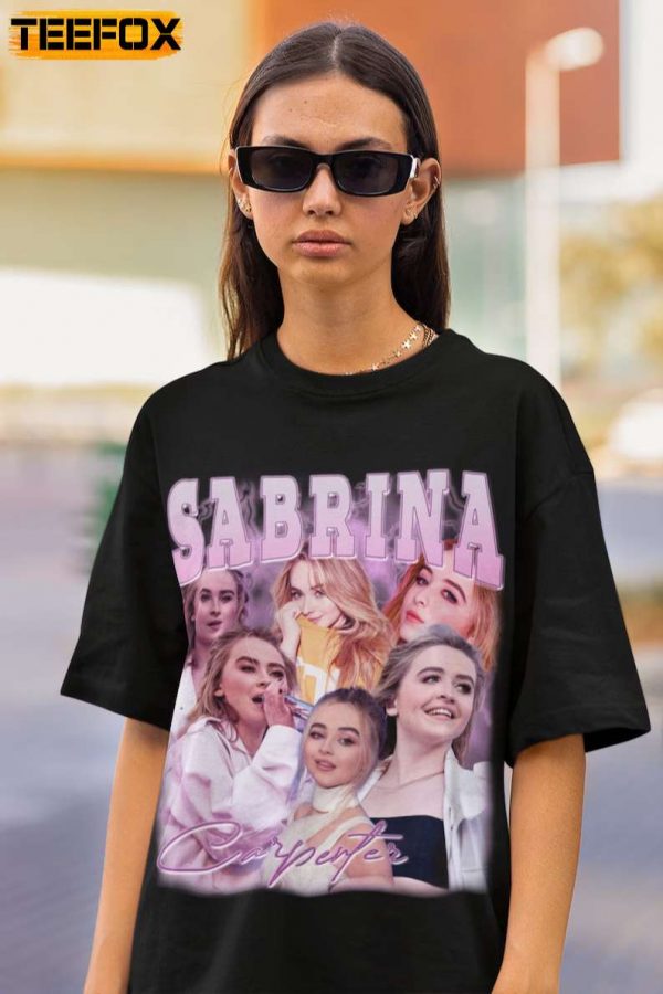 Sabrina Carpenter Pop Singer Music Black T Shirt