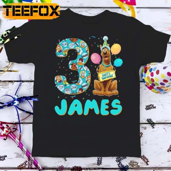 Scooby Doo Birthday T Shirt Dog Cartoon Custom Personalized