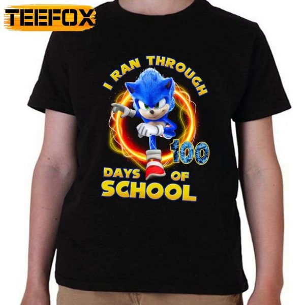 Sonic 100 Days of School T Shirt