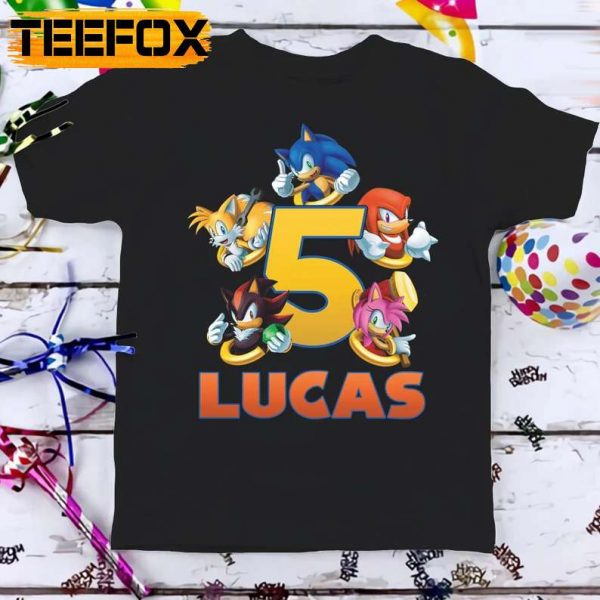 Sonic The Hedgehog Birthday T Shirt Sonic Knuckles Tails Custom Personalized
