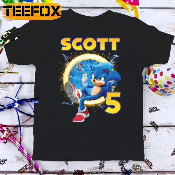 Sonic The Hedgehog Custom Birthday T Shirt