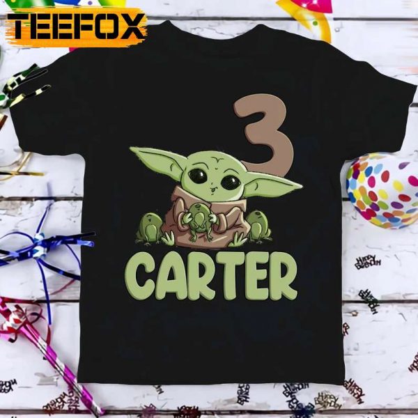 Star Wars Baby Yoda Birthday T Shirt Grogu Custom Personalized