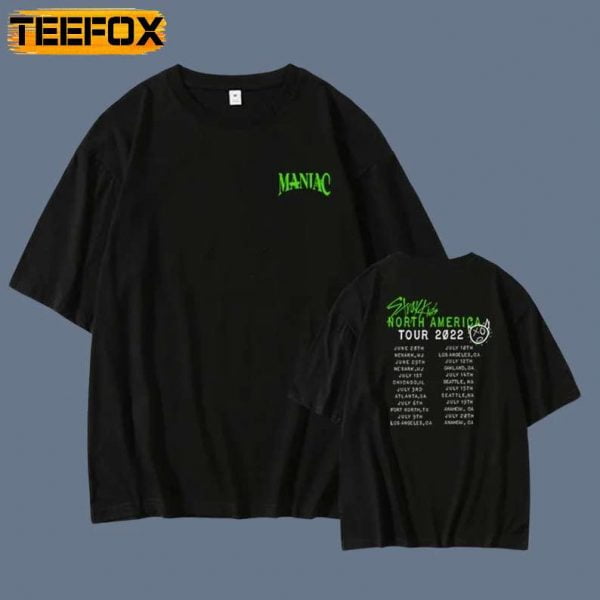 Stray Kids North America Maniac Concert Tour T Shirt