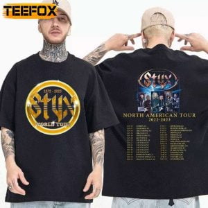 Styx Band World Tour Dates 2023 Music Festival T Shirt