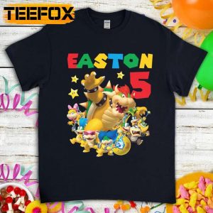 Super Mario Koopalings Bowser Birthday T Shirt Custom Personalized