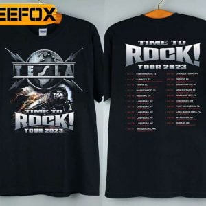 TESLA Time To Rock Tour 2023 Tour T Shirt
