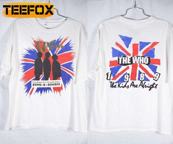 The Who T Shirt The Who The Kids Are Alright 1989 Tour T Shirt