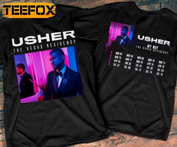Usher My Way The Vegas Residency Tour 2023 T Shirt