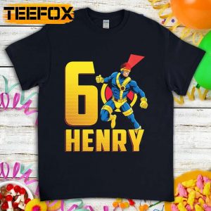 X Men Cyclops Superhero Birthday Shirt Custom Personalized