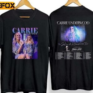 Carrie Underwood Denim and Rhinestones Tour 2023 Double Sided T Shirt