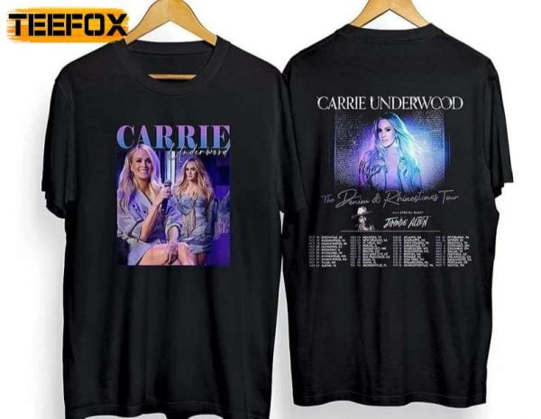 Carrie Underwood Denim and Rhinestones Tour 2023 Double Sided T Shirt