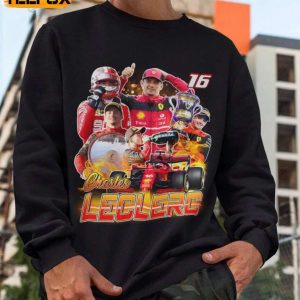 Charles Leclerc F1 Black Unisex T Shirt