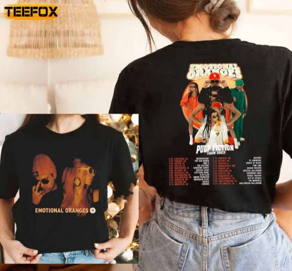 Emotional Oranges The Pulp Fiction Tour 2023 T Shirt