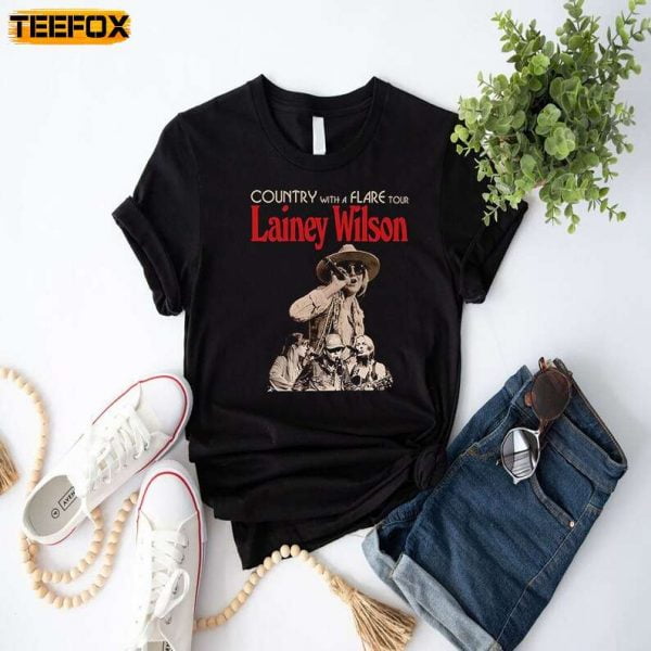 Lainey Wilson Country with A Flare Tour 2023 T Shirt