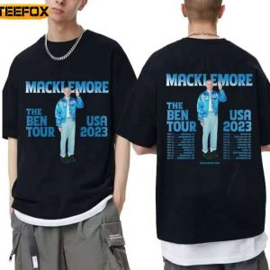Macklemore The Ben Tour 2023 Double Sided T Shirt