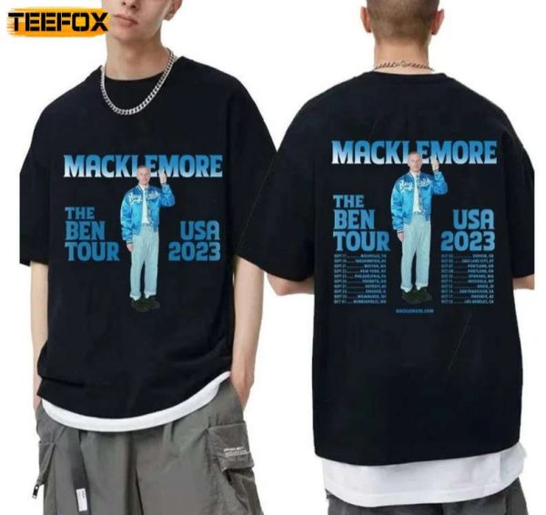 Macklemore The Ben Tour 2023 Music T Shirt