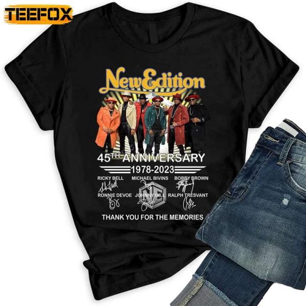 New Editions 45th Anniversary 1978 2023 Thank You for The Memories T Shirt