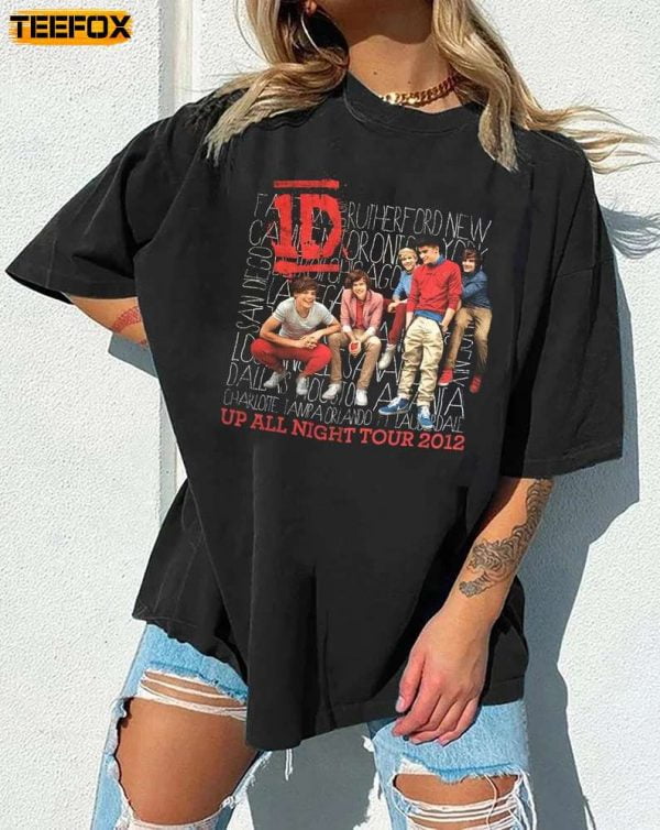 One Direction 1D Up All Night Tour 2012 T Shirt
