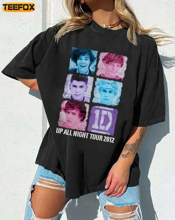 One Direction Selfie Up All Night Tour 2012 Concert T Shirt