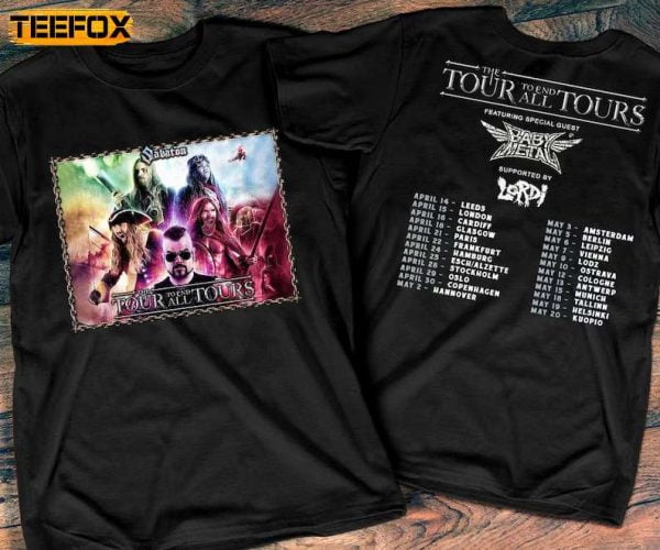 Sabaton The Tour To End All Tours 2023 T Shirt
