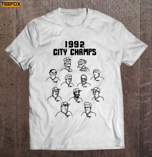 1992 City Champs The Simpsons Short Sleeve T Shirt
