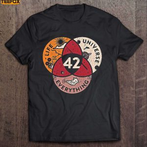 42 The Answer To Life The Universe And Everything Vintage Short Sleeve T Shirt