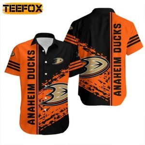 Anaheim Ducks Orange Hawaiian Shirt