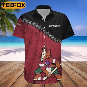 Arizona Coyotes Grunge Polynesian Tattoo Hawaii Shirt